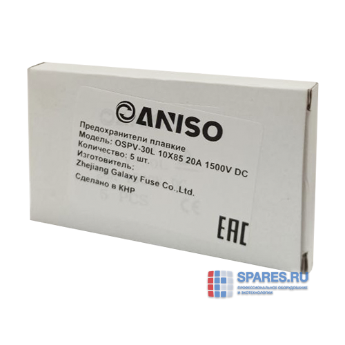 Предохранитель постоянного тока 10x85 OANISO OSPV-30L 20A
