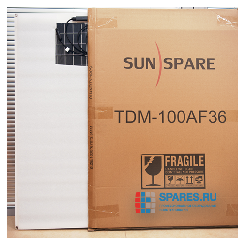 Гибкая солнечная батарея SunSpare TDM-100AF36 100Вт монокристалл